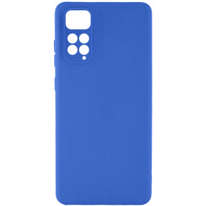 Силиконовый чехол Candy Full Camera для Xiaomi Redmi Note 11 (Global) / Note 11S (Синий)