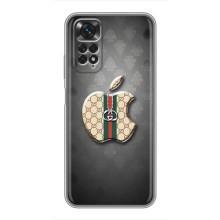 Чехлы ГУЧЧИ для Сяоми Редми Ноут 11 / 11s (AlphaPrint) (Apple gucci)