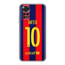 Чехлы Месси для Xiaomi Redmi Note 11 / 11s (AlphaPrint) (Messi Barca 10)