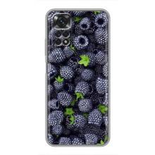 Чехлы с Фруктами для Xiaomi Redmi Note 11 / 11s (VPrint) (Ежевика)