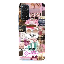 Чехол (Dior, Prada, YSL, Chanel) для Xiaomi Redmi Note 11 / 11s (Бренды)