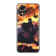 Чехол Итачи Учиха дляСяоми Редми Ноут 11 / 11s (AlphaPrint) (Итачи с воронами)