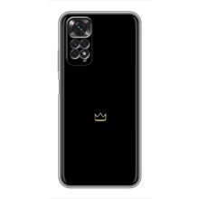 Чохол (Корона на чорному фоні) для Редмі Нот 11 – Міні корона