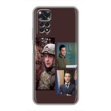 Чехол для Xiaomi Redmi Note 11 / 11s (AlphaPrint - с принтом Зеленского) – Президент