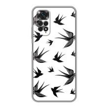 Чохол з пташками на Xiaomi Redmi Note 11 / 11s (VPrint) – Ластівки