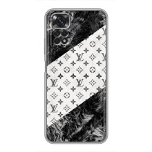 Чехол Стиль Louis Vuitton на Xiaomi Redmi Note 11 / 11s (LV на белом)