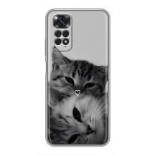 Чехол с рисунком кот на Xiaomi Redmi Note 11 / 11s – Пара котов