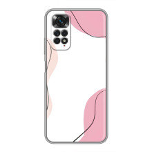 Чехол цветочный дизайн для Xiaomi Redmi Note 11 / 11s – Розовый фон
