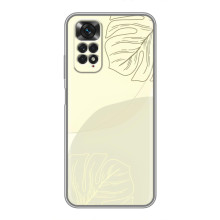 Чехол цветочный дизайн для Xiaomi Redmi Note 11 / 11s – Зелёный фон