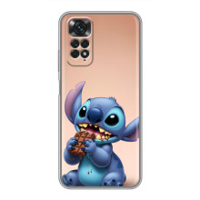 Чехол с рисунком Стич для Xiaomi Redmi Note 11 / 11s – Стич с шоколадом