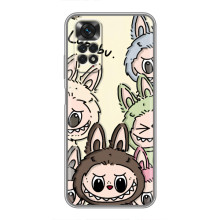 Чехол с Лабубу на Xiaomi Redmi Note 11 / 11s – Коллаж Лабубу