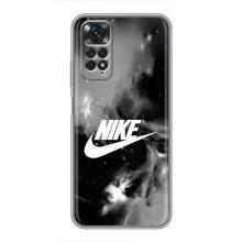 Чехол с логотипом Найк на Xiaomi Redmi Note 11 / 11s (Найк дымчатый)