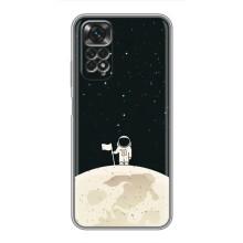 Космические Чехлы для Сяоми Редми Ноут 11 / 11s (VPrint) (На луне)