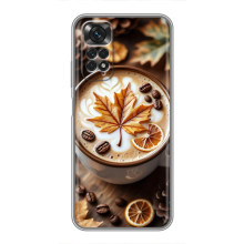 Чехол с уникальным дизайном «Осень с кофе» для Xiaomi Redmi Note 11 / 11s – Пряный кофе