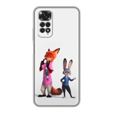 Силиконовый чехол с принтом Зоотрополіс для Xiaomi Redmi Note 11 / 11s – Джуди и Ник