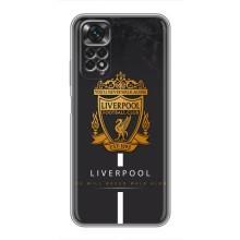 Силиконовые Чехлы принт Футбол на Xiaomi Redmi Note 11 / 11s (Liverpool)