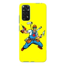 Силиконовый бампер (Работники) на Xiaomi Redmi Note 11 4G / 11s (Строитель)