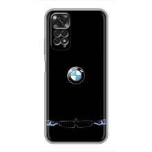 Силиконовый бампер с картинкой машины на Xiaomi Redmi Note 11 / 11s (Черный BMW)