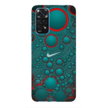 Силиконовый Чехол на Xiaomi Redmi Note 11 / 11s с картинкой Nike (Найк зеленый)