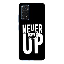 Силиконовый Чехол на Xiaomi Redmi Note 11 / 11s с картинкой Nike – Never Give UP