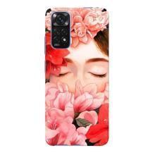 Чехлы (ART) Цветы на Xiaomi Redmi Note 11E Pro (VPrint) (Очі в квітах)