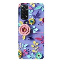Чохли з квітами для Xiaomi Redmi Note 11E Pro (VPrint) (Дизайн квітів)
