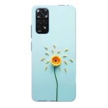 Чохли з квітами для Xiaomi Redmi Note 11E Pro (VPrint) (Жовта квітка)