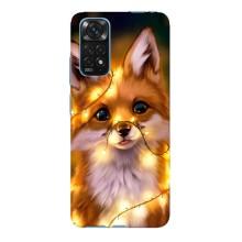 Чохли з картинкою Лисичка для Xiaomi Redmi Note 11E Pro (VPrint) (Лисичка в гірляндах)