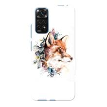 Чохли з картинкою Лисичка для Xiaomi Redmi Note 11E Pro (VPrint) (Лиса в квітах)