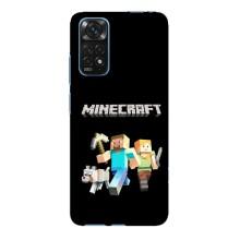 Чохол Майнкрафт на Xiaomi Redmi Note 11E Pro (AlphaPrint) Minecraft (герої Minecraft)