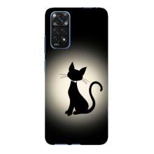 Чохол з принтом для Xiaomi Redmi Note 11E Pro (AlphaPrint) Модні коти (Силует котика)