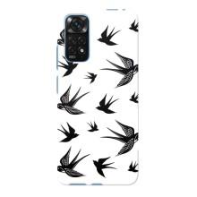 Чохол з пташками на Xiaomi Redmi Note 11E Pro (VPrint) (Ластівки)