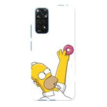 Чjхол з Сімпсонами для Xiaomi Redmi Note 11E Pro (VPrint) (Гомер з пончиком)