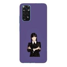 Чохли Венсдей на Xiaomi Redmi Note 11E Pro Уенсдей (AlphaPrint) (Венздей у чорному)