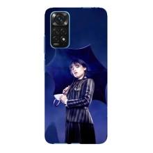 Чохли Венсдей на Xiaomi Redmi Note 11E Pro Уенсдей (AlphaPrint) (Венздей з парасолькою)
