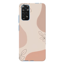 Чехол цветочный дизайн для Xiaomi Redmi Note 11E Pro – Коричневый фон