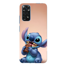 Чехол с рисунком Стич для Xiaomi Redmi Note 11E Pro – Стич с шоколадом