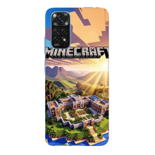 Чехол с картинками Майнкрафт для Редми Нот 11Е Про – Minecraft