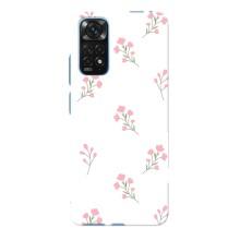 Чехол с розовым рисунком для Xiaomi Redmi Note 11E Pro – Розовые цветы