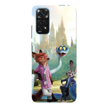 Чехол Зоотрополіс на Xiaomi Redmi Note 11E Pro – Ник Джуди и змея