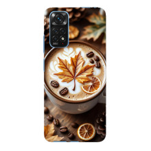Чехол с уникальным дизайном «Осень с кофе» для Xiaomi Redmi Note 11E Pro – Пряный кофе