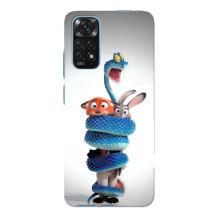 Силіконовий чохол з принтом Зоотрополіс для Xiaomi Redmi Note 11E Pro – Змія Зоо