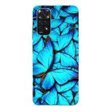 Силиконовый бампер с картинкой животных для Xiaomi Redmi Note 11E Pro (Крылья бабочек)