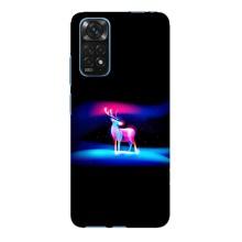 Силиконовый бампер с картинкой животных для Xiaomi Redmi Note 11E Pro (Яркий олень)