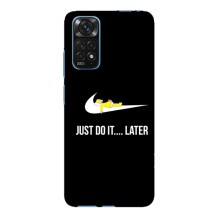 Силиконовый Чехол на Xiaomi Redmi Note 11E Pro с картинкой Nike (Later)