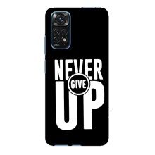 Силиконовый Чехол на Xiaomi Redmi Note 11E Pro с картинкой Nike (Never Give UP)