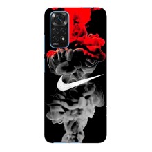 Силиконовый Чехол на Xiaomi Redmi Note 11E Pro с картинкой Nike (Nike дым)