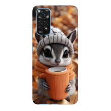 Печатный чехол «Зверята с кофе» для Xiaomi Redmi Note 11E Pro
