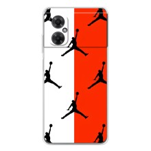 Чехлы для Xiaomi Redmi Note 11R - с картинкой JORDAN (AlphaPrint) (Лого Джордан)