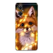 Чехлы с картинкой Лисички для Xiaomi Redmi Note 11R (VPrint) (Лисичка в гирляндах)